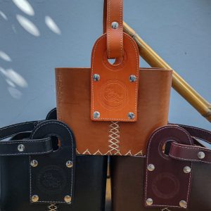 Canasta Elegante 100% Cuero Premium