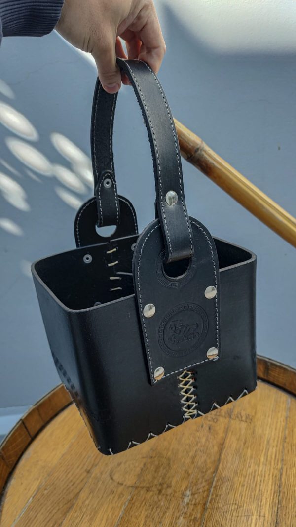 Canasta Elegante 100% Cuero Premium - Imagen 8
