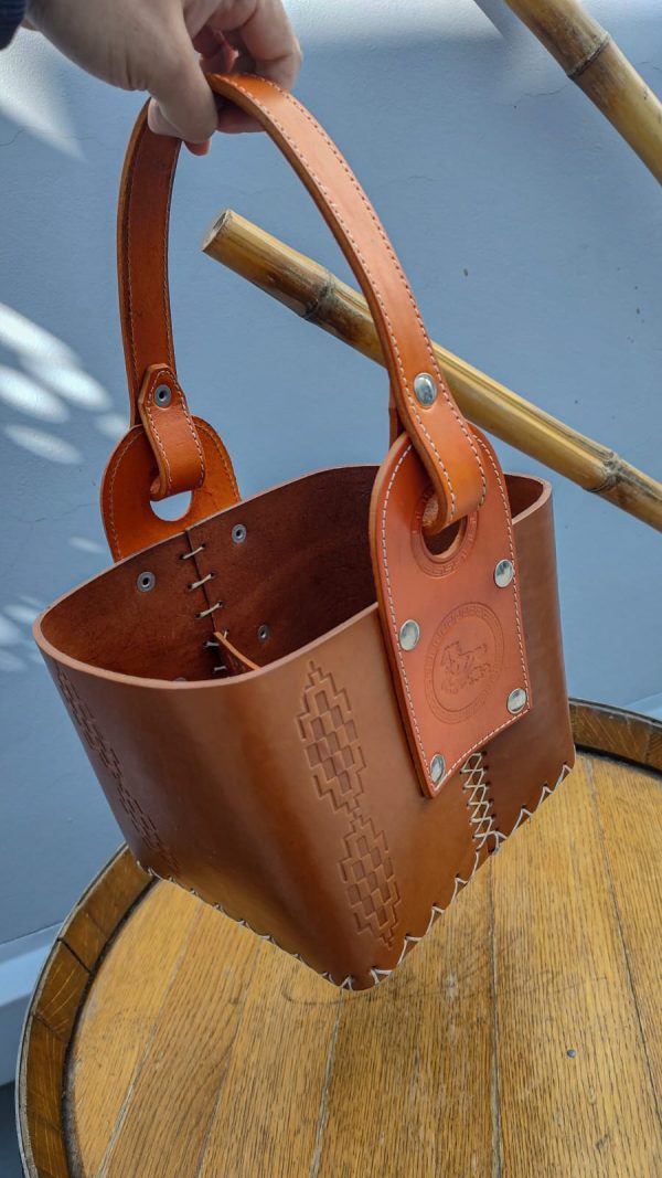 Canasta Elegante 100% Cuero Premium - Imagen 6